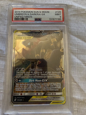Umbreon & Darkrai GX - PSA 9