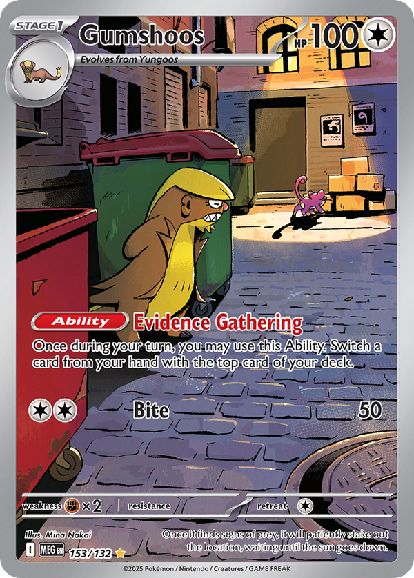 Gumshoos #153 - Mega Evolution - Holofoil Full Art