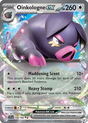 Oinkologne ex #158 - Scarlet & Violet Base - Holofoil