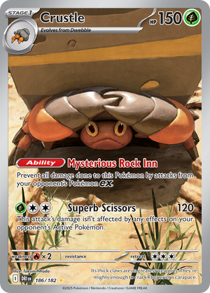 Crustle #186 - Destined Rivals - Holofoil Full Art