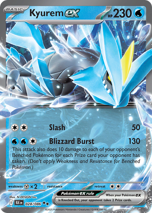 Kyurem ex #028 - Black Bolt - Holofoil