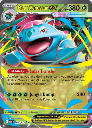 Mega Venusaur ex #003 - Mega Evolution - Holofoil