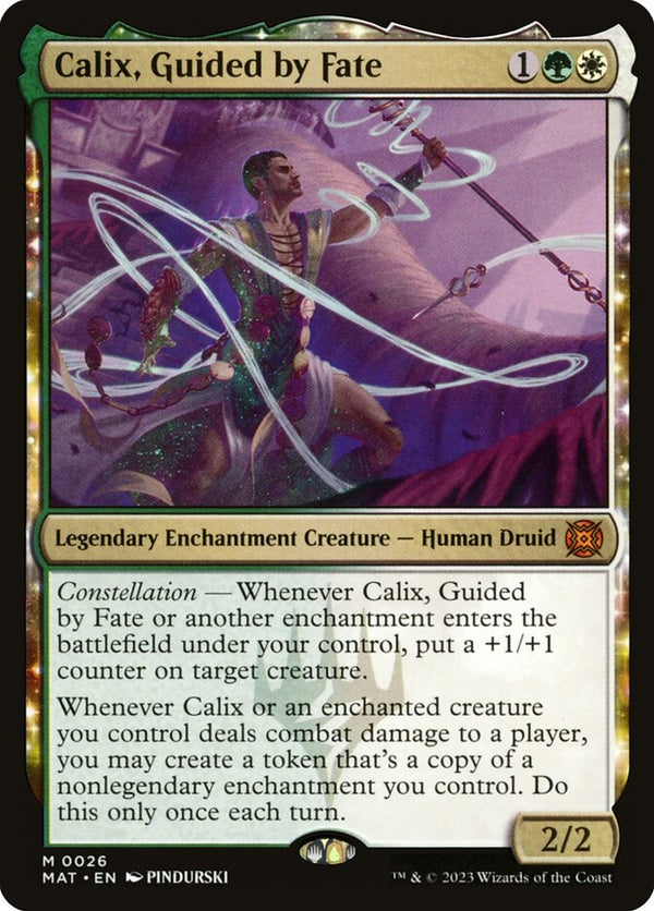 Calix, Guided by Fate (Halo Foil) #206 - March of the Machine: The Aftermath