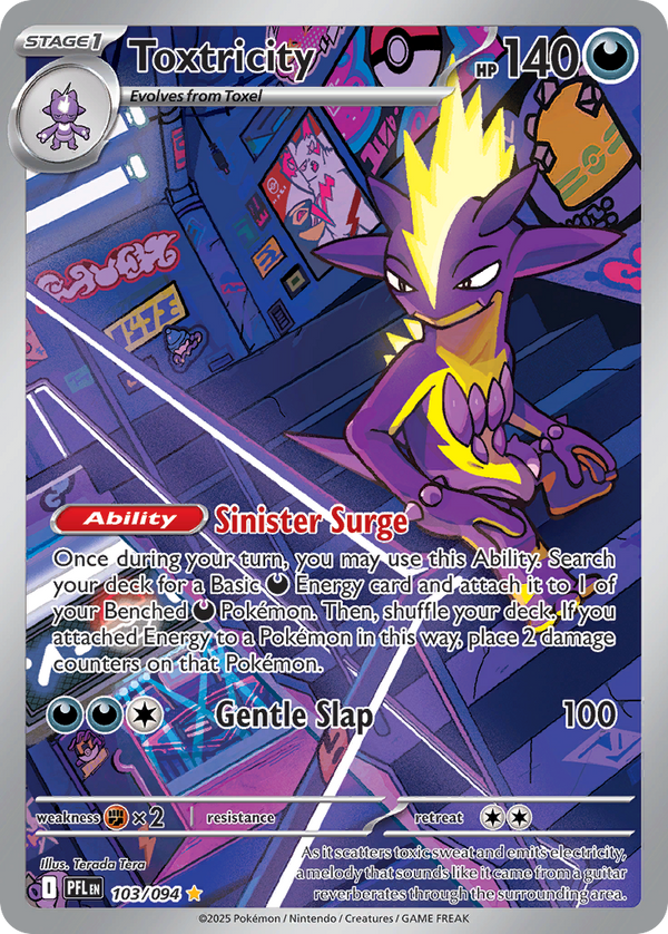 Toxtricity #103 - Phantasmal Flames - Holofoil Full Art