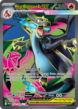 Mega Charizard X ex #109 - Phantasmal Flames - Holofoil Full Art