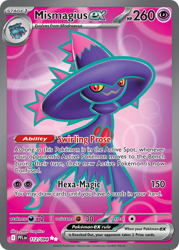 Mismagius ex #112 - Phantasmal Flames - Holofoil Full Art