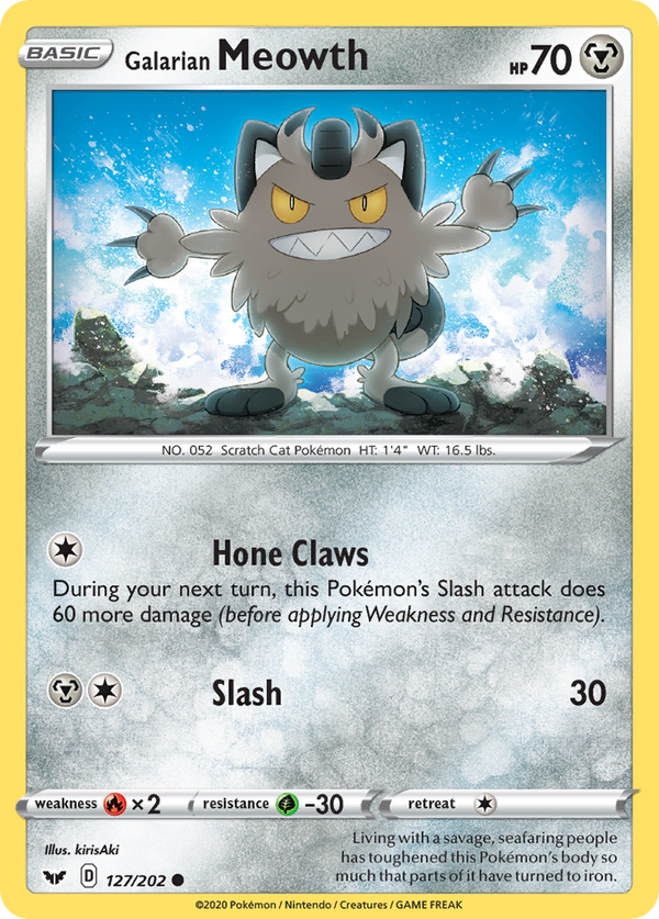 Galarian Meowth #127 - Sword & Shield