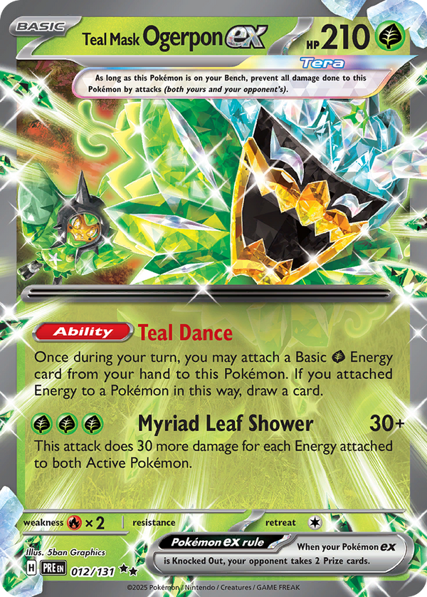 Teal Mask Ogerpon ex #012 - Prismatic Evolutions
