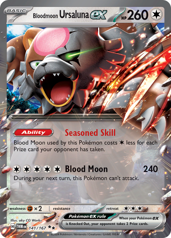 Bloodmoon Ursaluna ex #141 - Twilight Masquerade