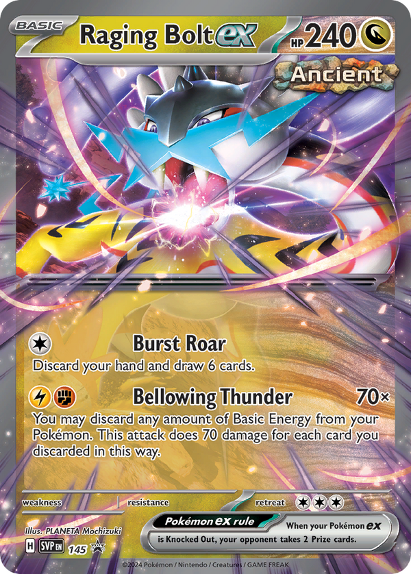 Raging Bolt ex #145 - Scarlet & Violet Promos