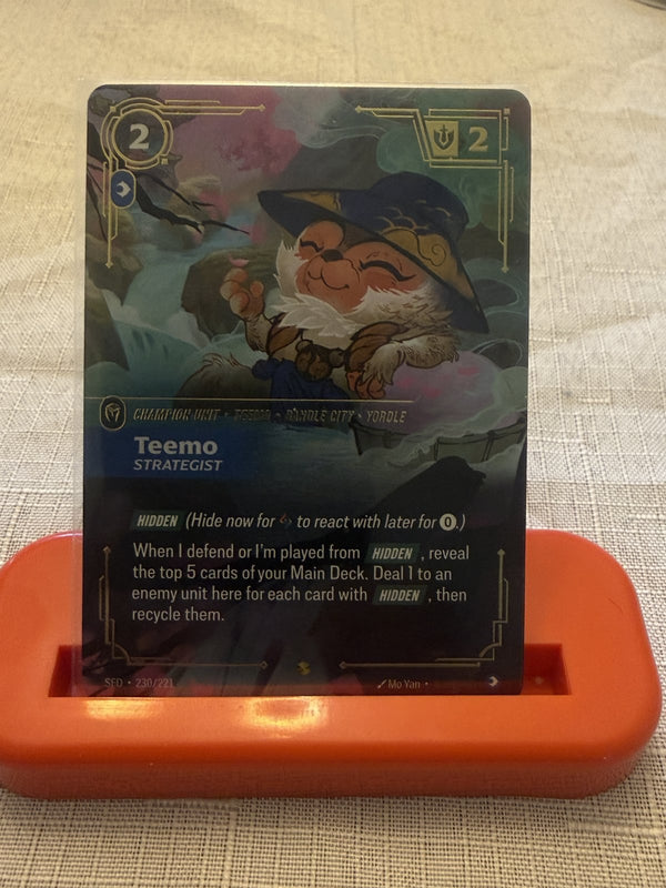Teemo - Strategist Overnumbered, Showcase Foil, 230/221 - Riftbound