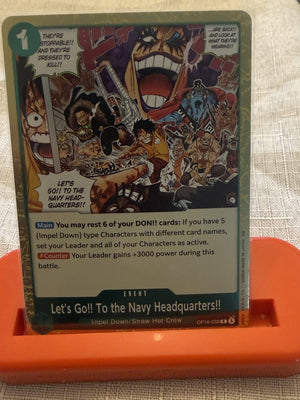 Lets Go To the Navy HQ (Event) - One Piece