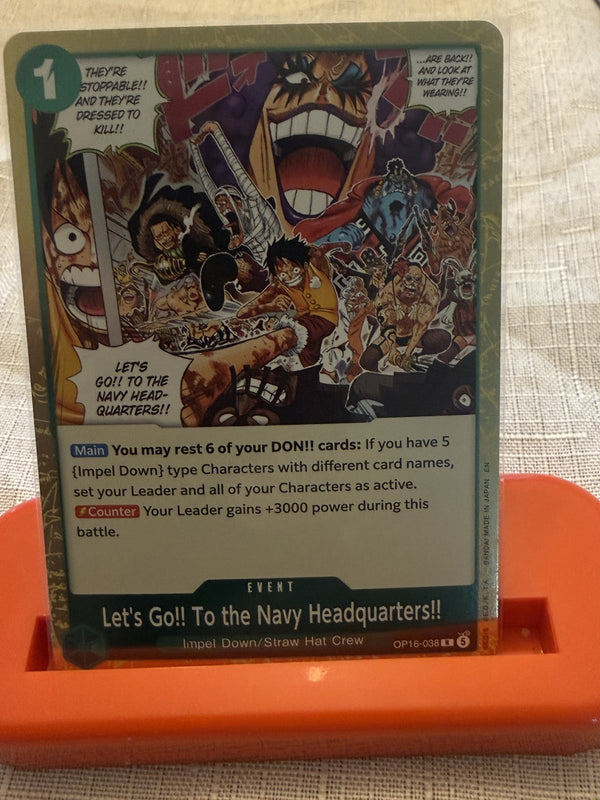 Lets Go To the Navy HQ (Event) - One Piece