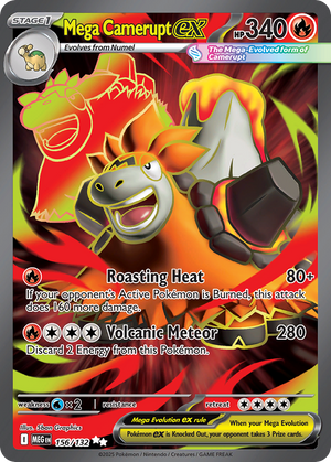 Mega Camerupt ex #156 - Mega Evolution - Holofoil Full Art