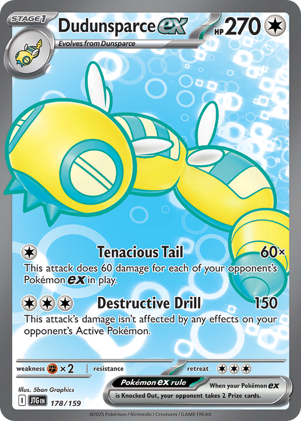 Dudunsparce ex #178 - Journey Together - Holofoil Full Art