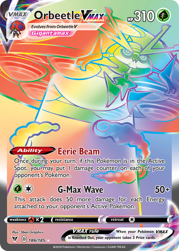 Orbeetle VMAX #186 - Vivid Voltage