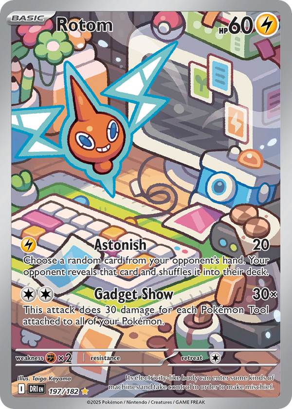 Rotom #197 - Destined Rivals - Holofoil Full Art