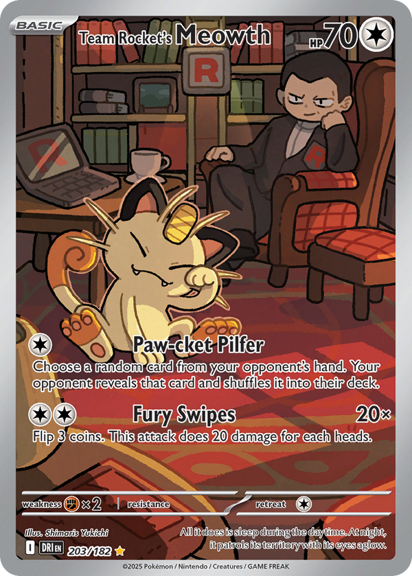 Team Rocket's Meowth #203 - Destined Rivals