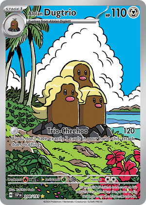 Alolan Dugtrio #208 - Surging Sparks - Holofoil Full Art