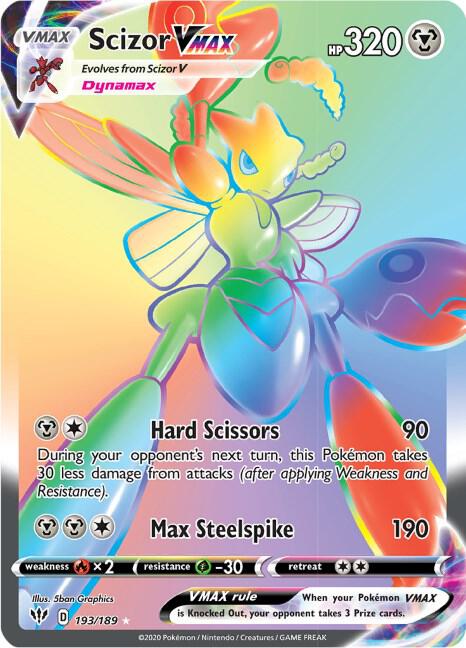 Scizor VMAX #193 - Darkness Ablaze (Moderately Played)
