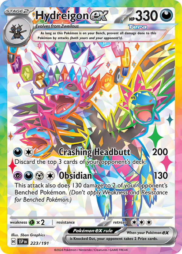 Hydreigon ex #223 - Surging Sparks - Holofoil Full Art