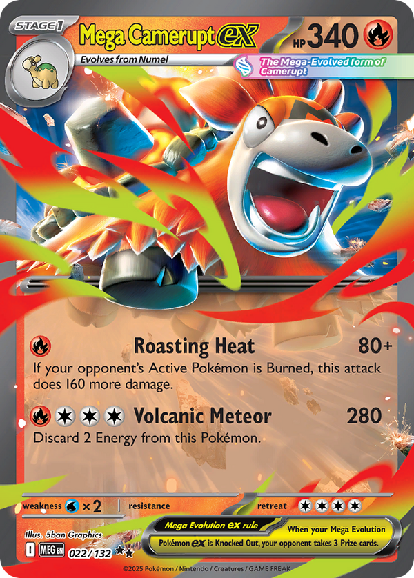 Mega Camerupt ex #022 - Mega Evolution