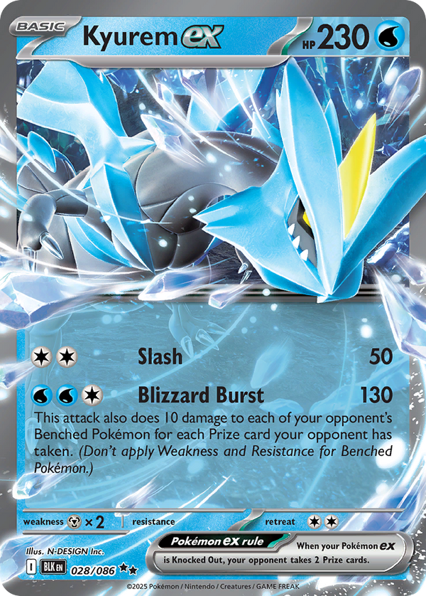 Kyurem ex #028 - Black Bolt - Holofoil