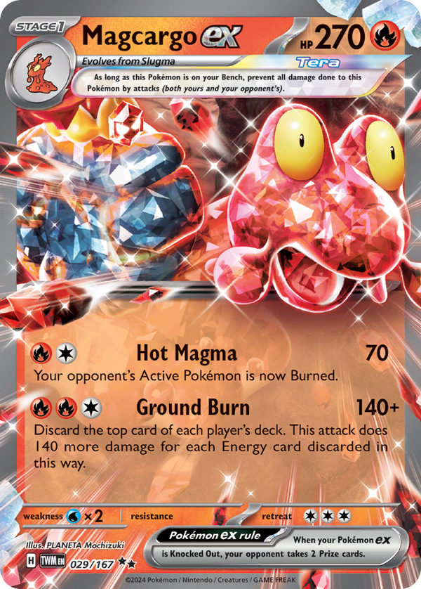 Magcargo ex #029 - Twilight Masquerade - Holofoil