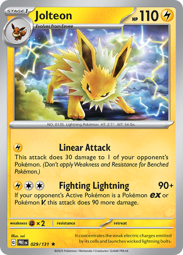 Jolteon #029 - Prismatic Evolutions - Reverse Holofoil