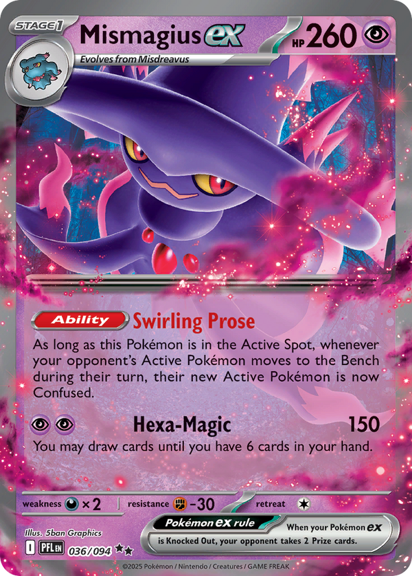 Mismagius ex #036 - Phantasmal Flames - Holofoil