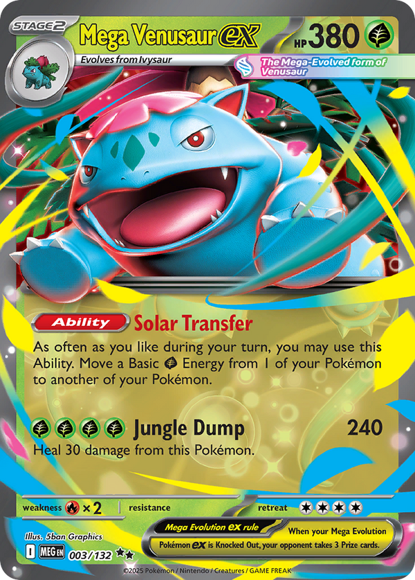 Mega Venusaur ex #003 - Mega Evolution - Holofoil