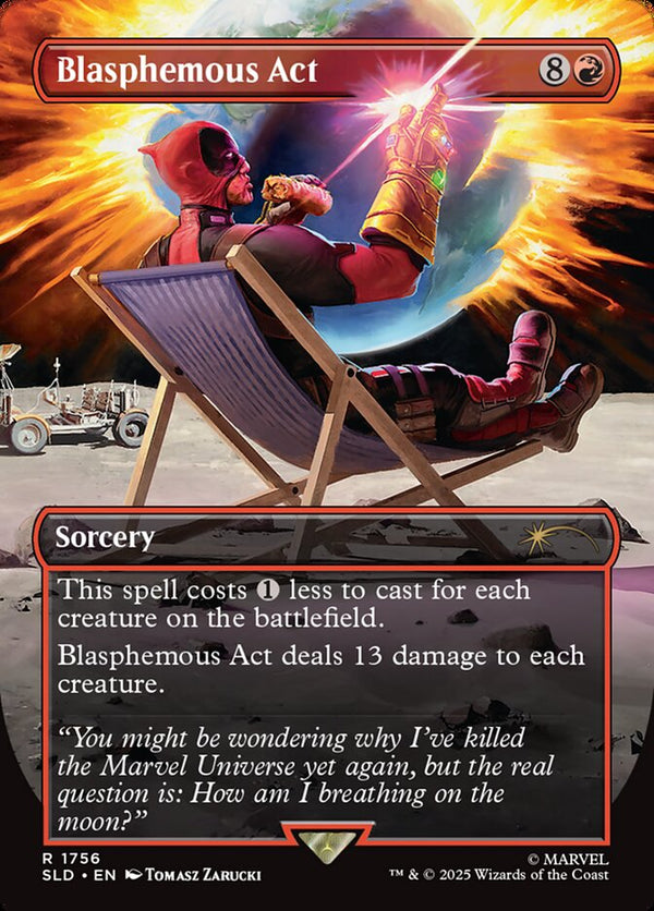 Blasphemous Act (1756) (Rainbow Foil) #1756 - Secret Lair Drop Series