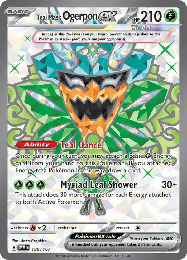 Teal Mask Ogerpon ex #190 - Twilight Masquerade