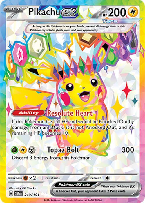 Pikachu ex (PSA 10) #219 - Surging Sparks
