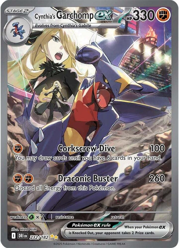 Cynthia's Garchomp ex #232 - Destined Rivals