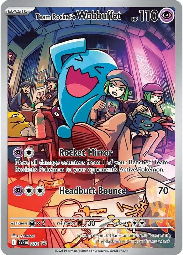 Team Rocket's Wobbuffet #203 - Scarlet & Violet Promos