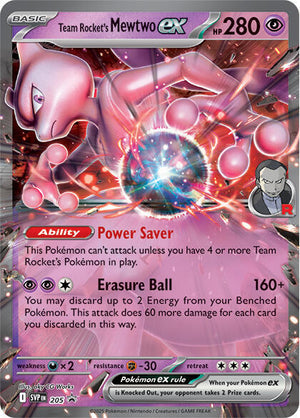 Team Rocket's Mewtwo ex #205 - Scarlet & Violet Promos