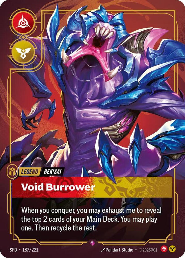 Rek'Sai, Void Burrower #187 - Spiritforged