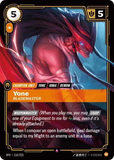 Yone, Blademaster #116 - Spiritforged