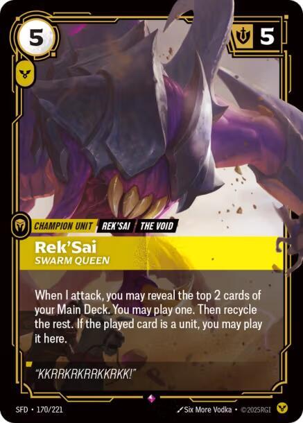 Rek'Sai, Swarm Queen #170 - Spiritforged