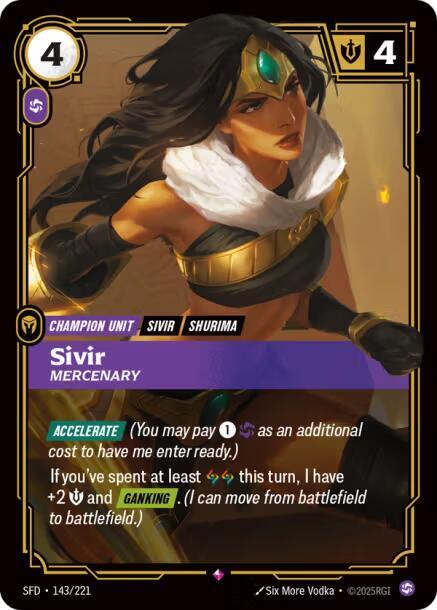 Sivir, Mercenary #143 - Spiritforged