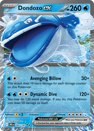 Dondozo ex #066 - Destined Rivals - Holofoil