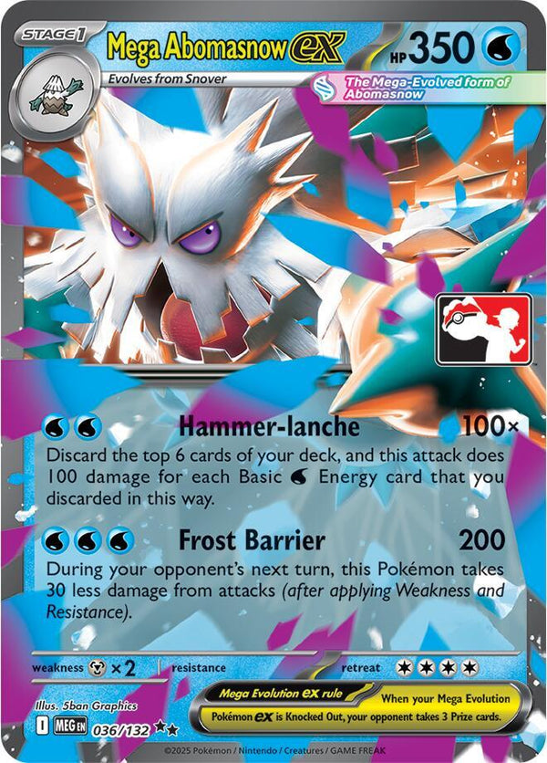 Mega Abomasnow ex #036 - Prize Pack Series