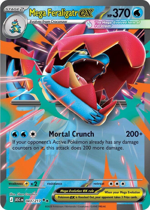 Mega Feraligatr ex #043 - Ascended Heroes