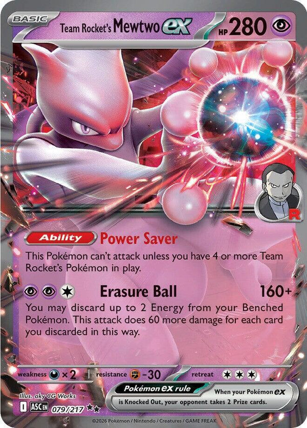Team Rocket's Mewtwo ex #079 - Ascended Heroes