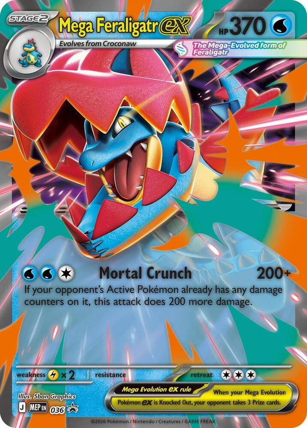 Mega Feraligatr ex #036 - Mega Evolution Promos