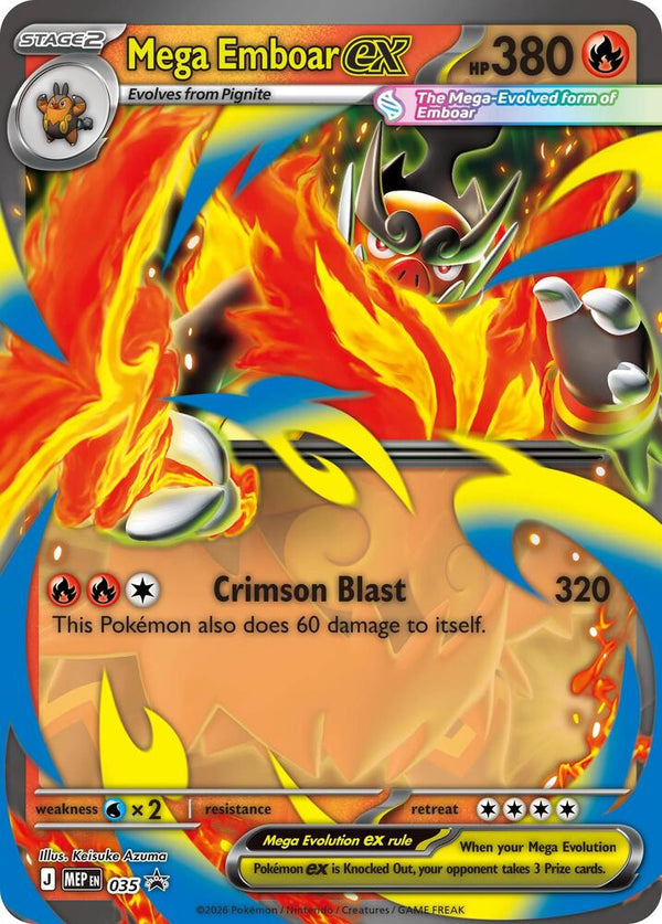 Mega Emboar ex #035 - Mega Evolution Promos
