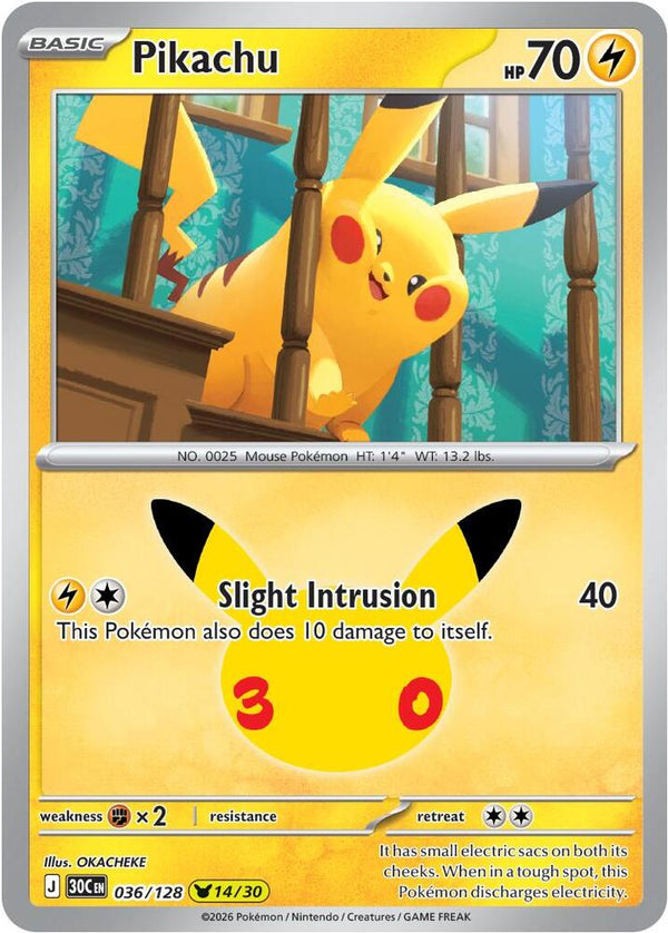 Pikachu #036 - 30th Celebration