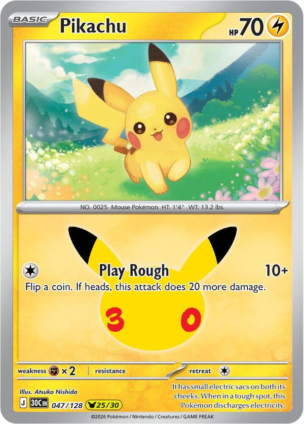 Pikachu #047 - 30th Celebration