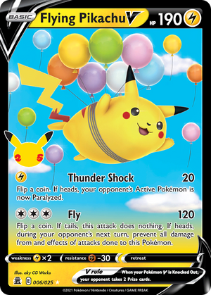 Flying Pikachu V #006 - Celebrations - Holofoil Full Art